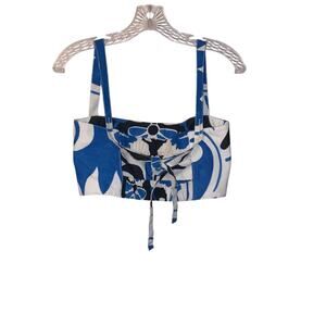 Zara printed crop top small